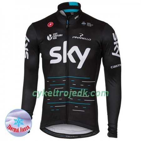 Cykeltrøje Vinter 2017 Team Sky N001